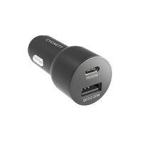 Thumbnail for Cygnett 20W Dual Port Car Charger (20W USB-A + 20W USB-C) - Black
