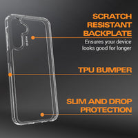 Thumbnail for EFM Zurich Case and Screen Bundle For Samsung Galaxy A55 5G - Clear