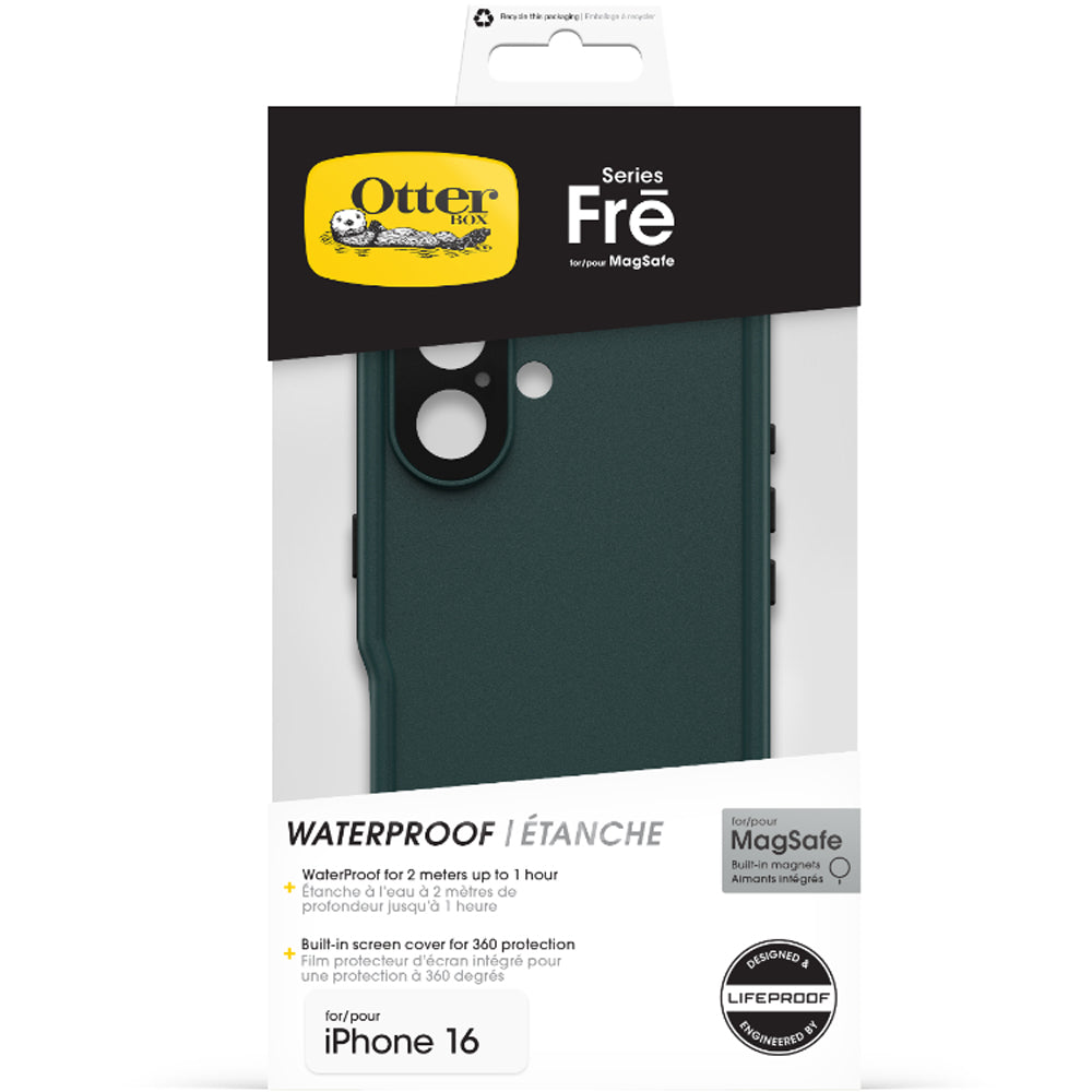 OtterBox Fre MagSafe Waterproof Case for iPhone 16  - Green