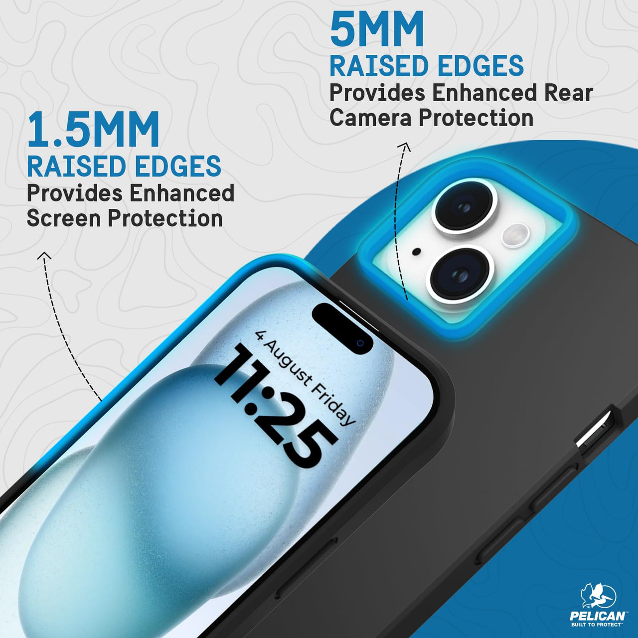 Pelican Ranger Protective Slim Case for iPhone 15/14/13 - Black