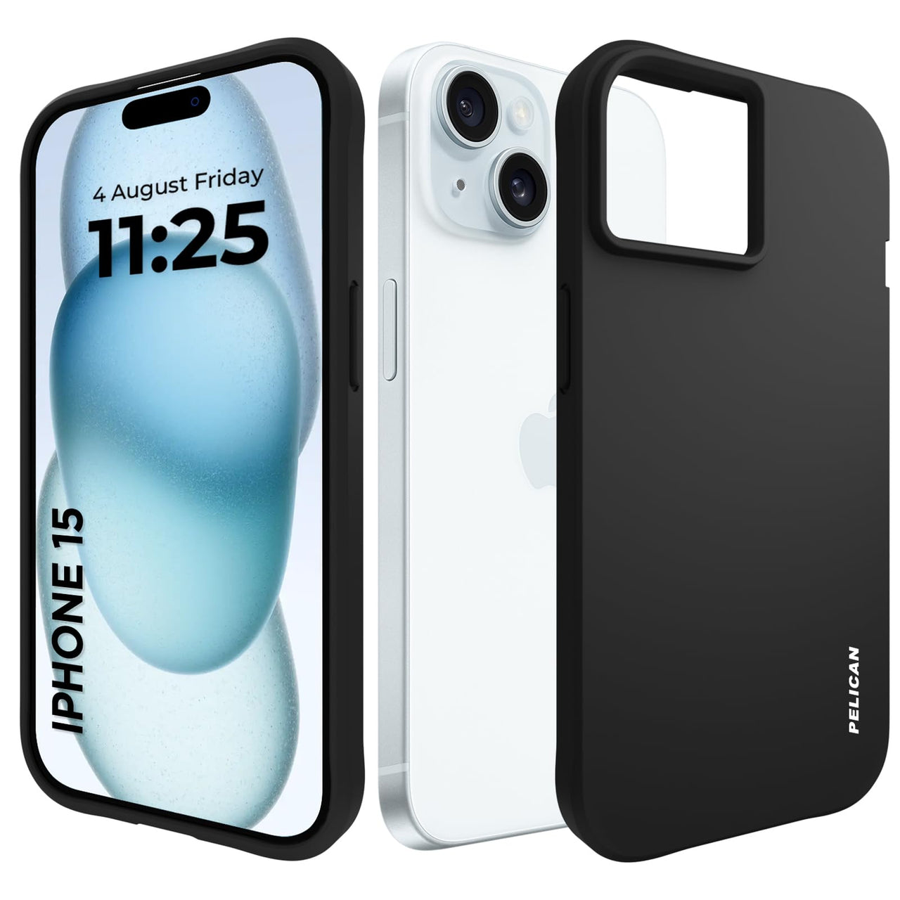 Pelican Ranger Protective Slim Case for iPhone 15/14/13 - Black