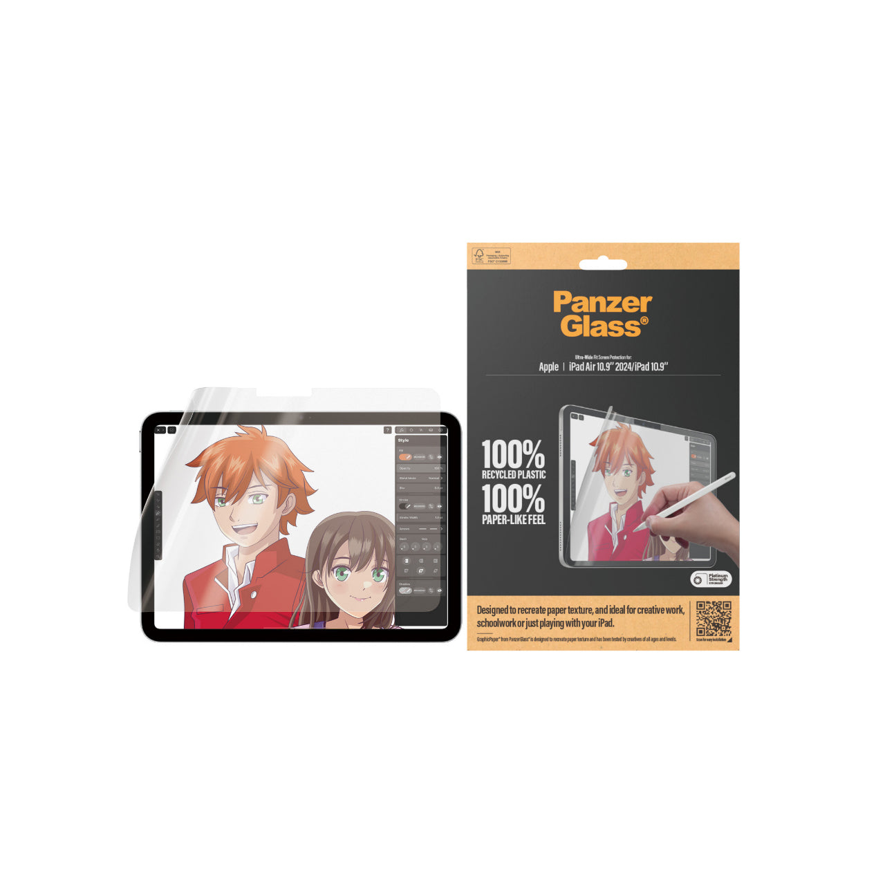 PanzerGlass Graphic Paper Screen Protector for iPad Air 11 (M2/M3)/A16 (11 Gen)