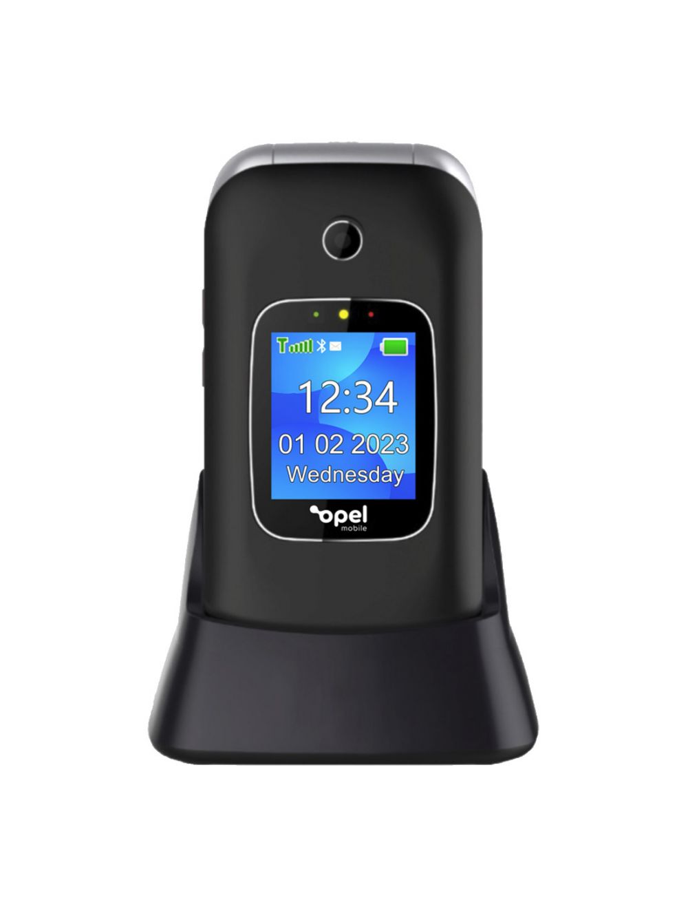 Opel Flip Phone 6 (2.4'', Keypad) - Black