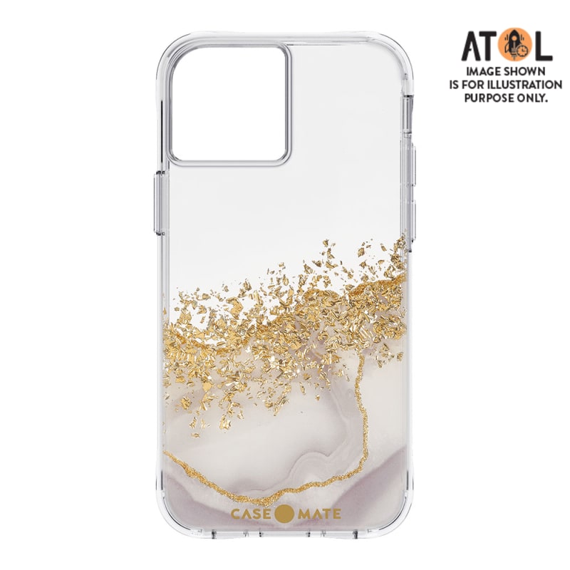Case-Mate Karat Marble Case For iPhone 14 Pro Max - White Marble