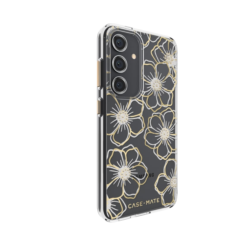 Case-Mate Floral Gems Case for Samsung Galaxy S24 - Gold
