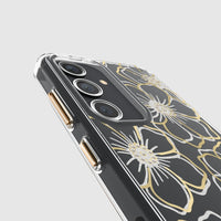 Thumbnail for Case-Mate Floral Gems Case for Samsung Galaxy S24 - Gold