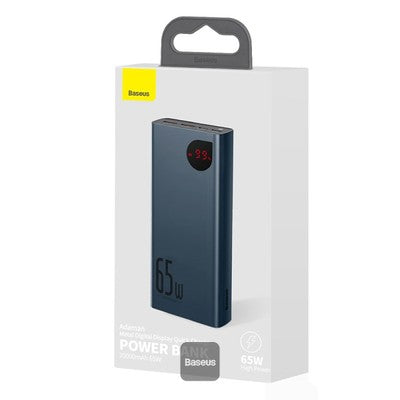 Baseus Adaman Power Bank 65W 20000mAh FAST charge PD For Laptop / Phone - Blue