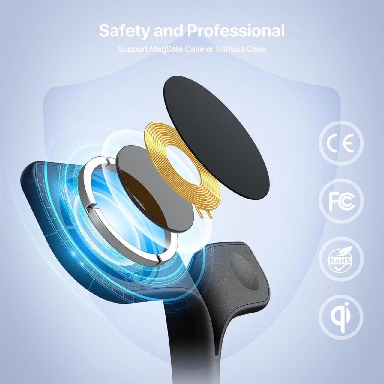 Laser 5 in 1 Wireless Charging Station with Night Light