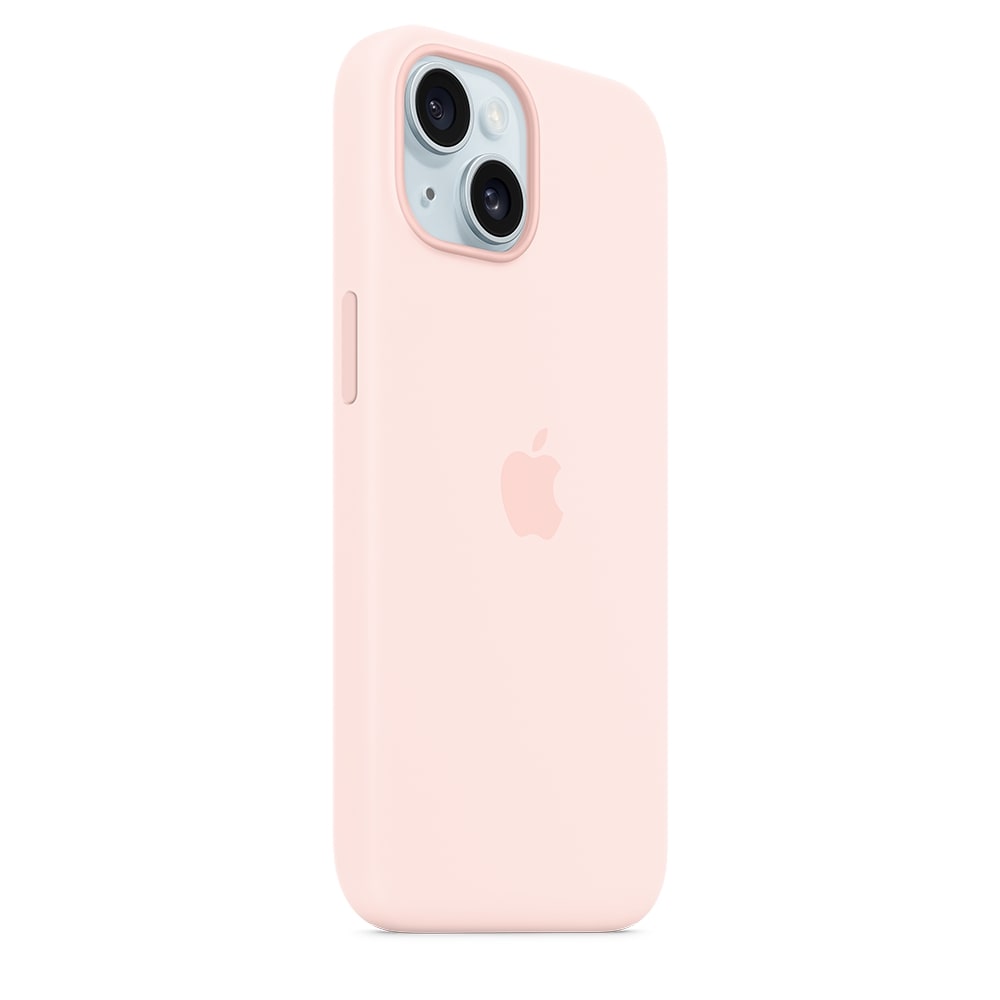 Apple Silicone Case with MagSafe for iPhone 15 - Light Pink