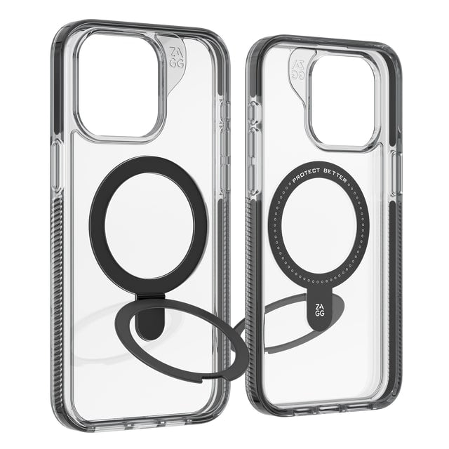 ZAGG Santa Cruz Snap w/ Ringstand iPhone 15 Plus - Black
