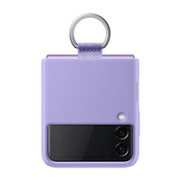 Thumbnail for Samsung Silicone Cover With Ring for Galaxy Flip 3 - Lavender