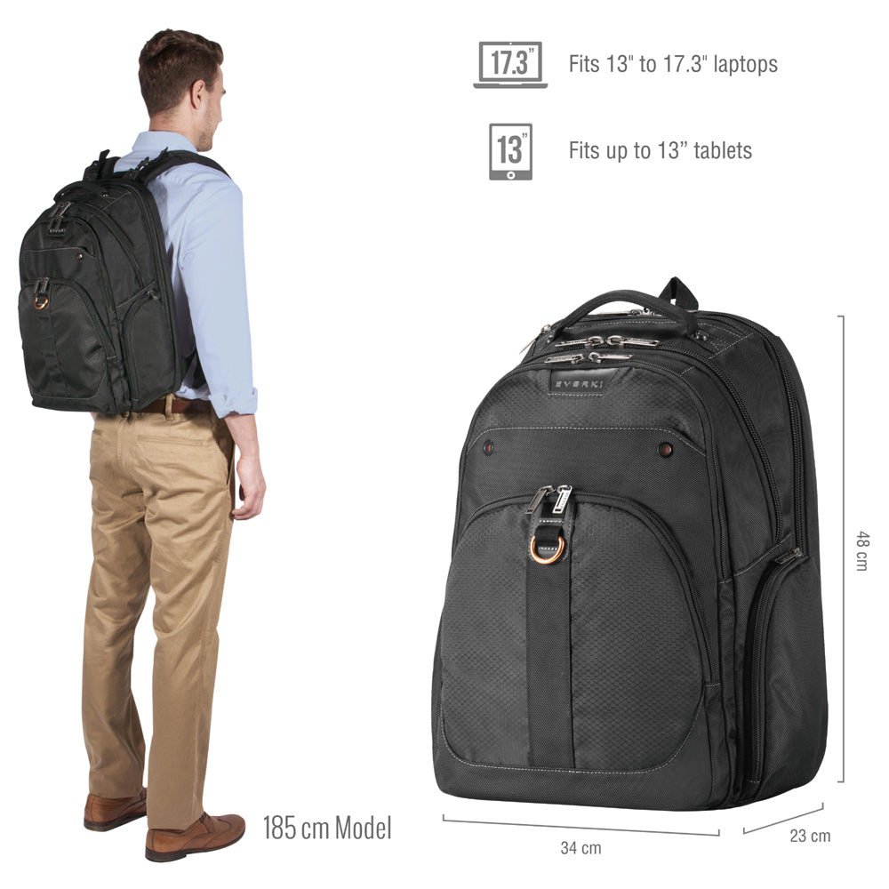 Everki 13" To 17.3" Atlas Checkpoint Friendly Backpack