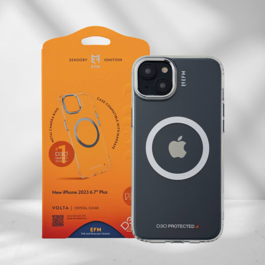 EFM Volta Case Armour with D3O BIO for iPhone 15 Plus - Clear