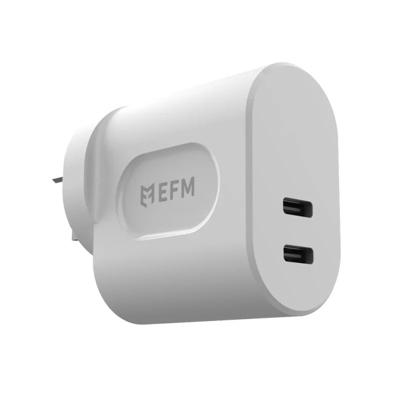 EFM 45W GaN Wall Charger with Power Delivery and PPS - White