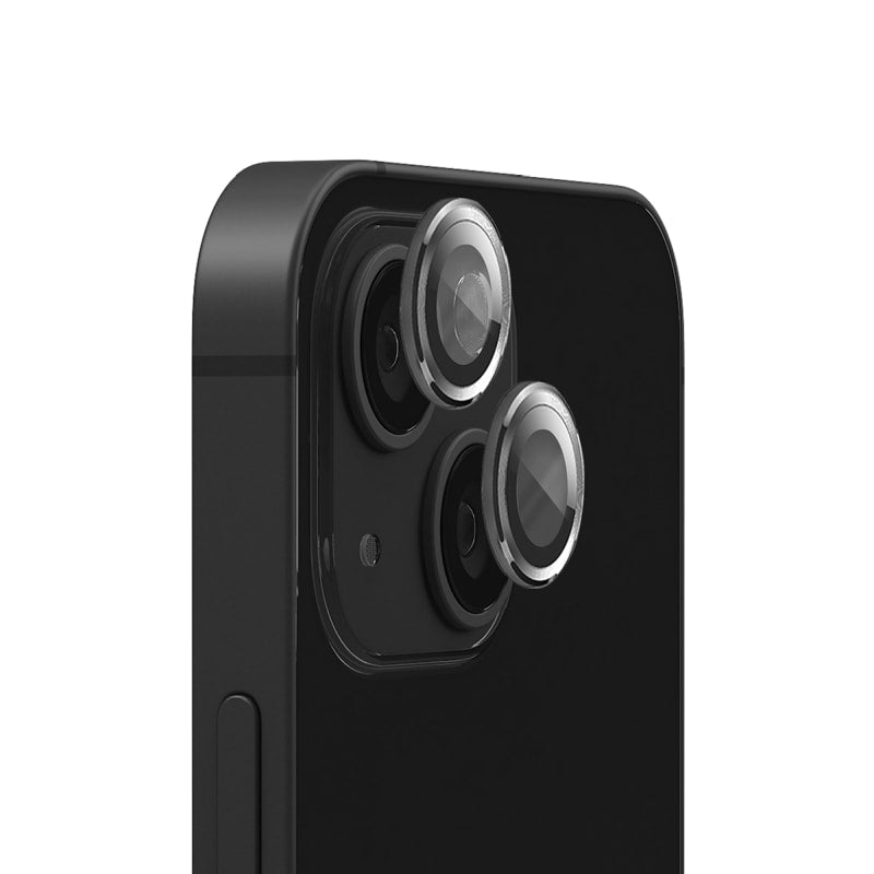 EFM Camera Lens Screen Armour for iPhone 15/15 Plus - 6.1" and 6.7" - Carbon