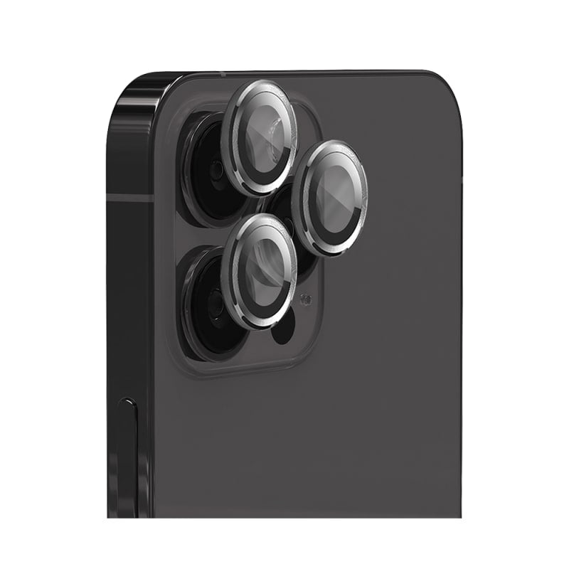 EFM Camera Lens Screen Armour for iPhone 15 Pro / 15 Pro Max - Carbon