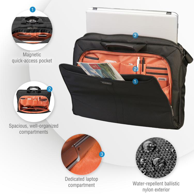 Everki 18.4-Inch Lunar Laptop Bag Briefcase - Black