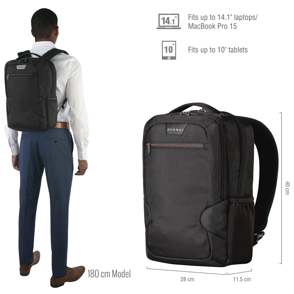 14.1" Studio Slim Backpack Perfect for MacBook Pro 15