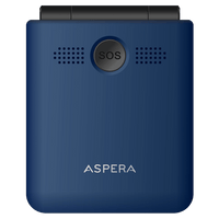 Thumbnail for Aspera F50 Seniors 4G BIG button FLIP mobile phone with CRADLE 2024 MODEL - Black