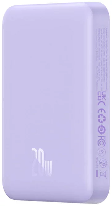 Baseus Magnetic Mini air Wireless Fast Charge Power Bank 10000mAh 20W - Purple