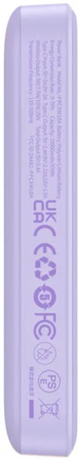Thumbnail for Baseus Magnetic Mini air Wireless Fast Charge Power Bank 10000mAh 20W - Purple