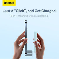 Thumbnail for Baseus Magnetic Mini Wireless Charging Power Bank 6000mAh 20W (Overseas Edition) - Blue