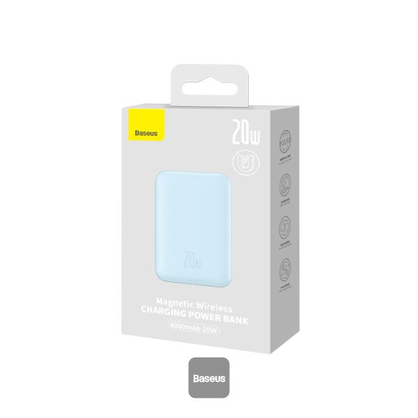 Baseus Magnetic Mini Wireless Charging Power Bank 6000mAh 20W - Blue