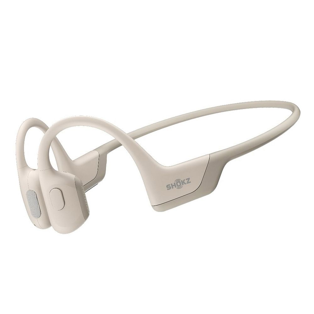 Shokz OpenRun Pro Premium Bone Conduction Open-Ear Sport Headphones - Beige