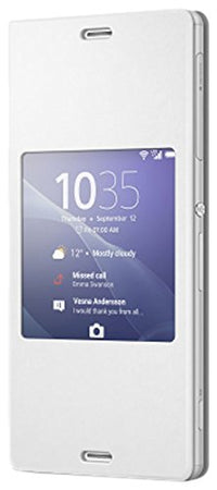 Thumbnail for Sony SCR24 Style Cover with Window for Sony Xperia ?3 - White