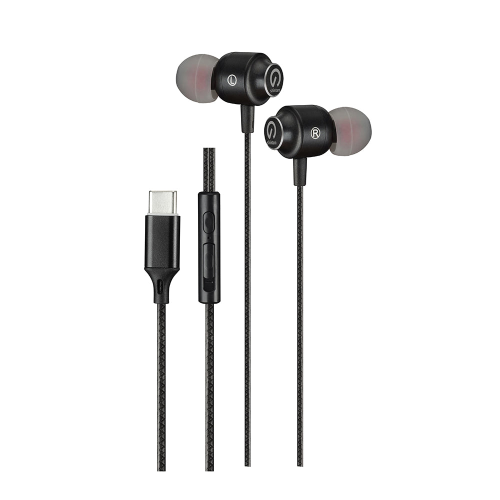 Shintaro USB-C Stereo Earphones with In-line Microphone