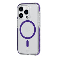 Thumbnail for Tech21 EvoCrystal Case with MagSafe for iPhone 15 Pro - Amethyst Purple