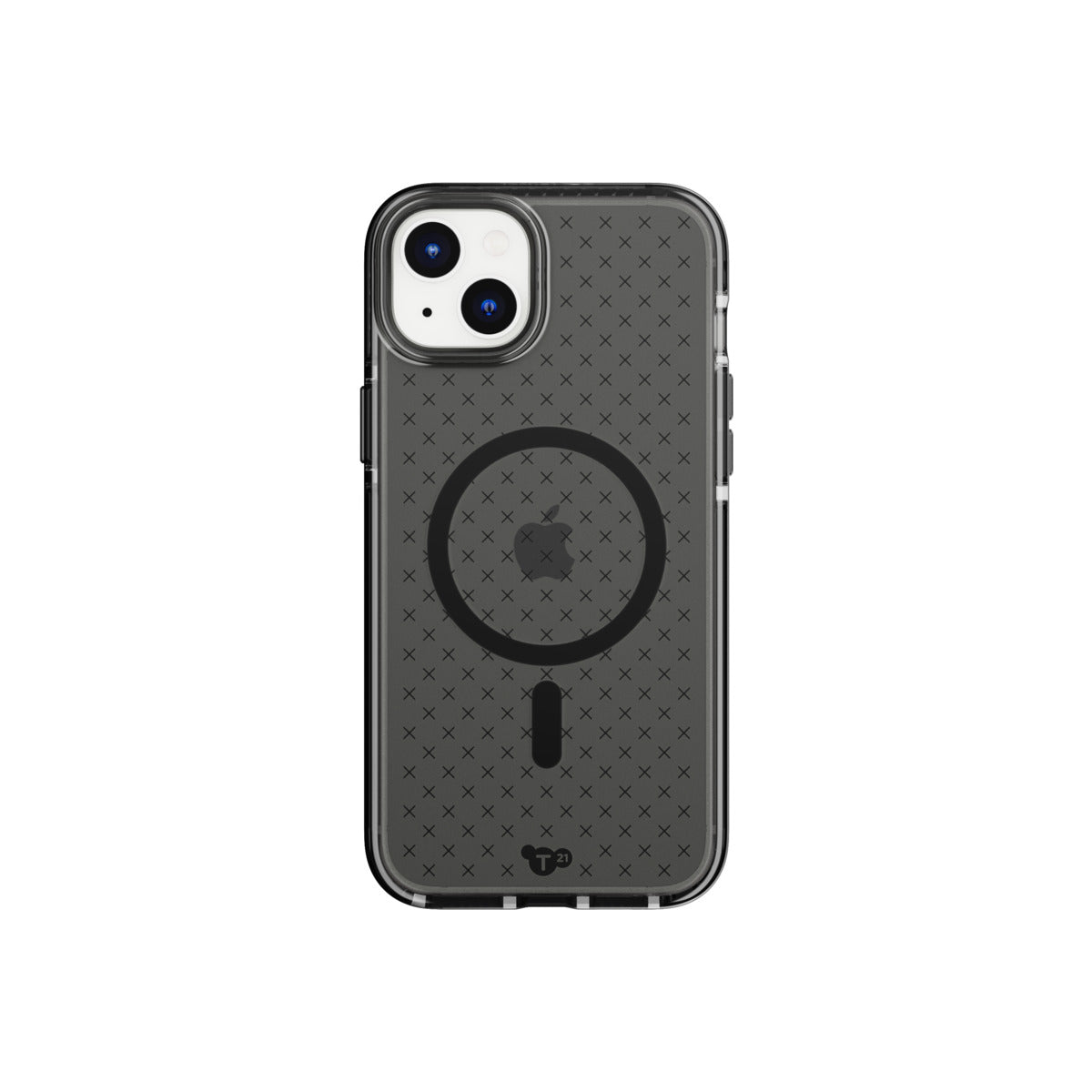 Tech21 Evo Check - Apple iPhone 15 Plus Case MagSafe Compatible - Smokey Black