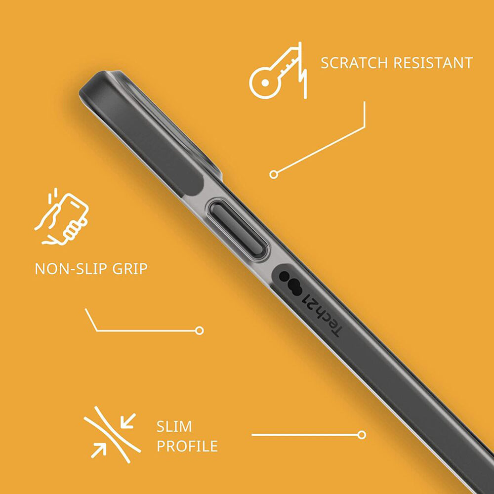 Tech21 EvoCheck Case for iPhone 14/15 Plus - Smokey/Black