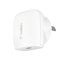 Thumbnail for Belkin 20W USB-C PD Wall Boost Charger for Apple, Samsung + Universal - White