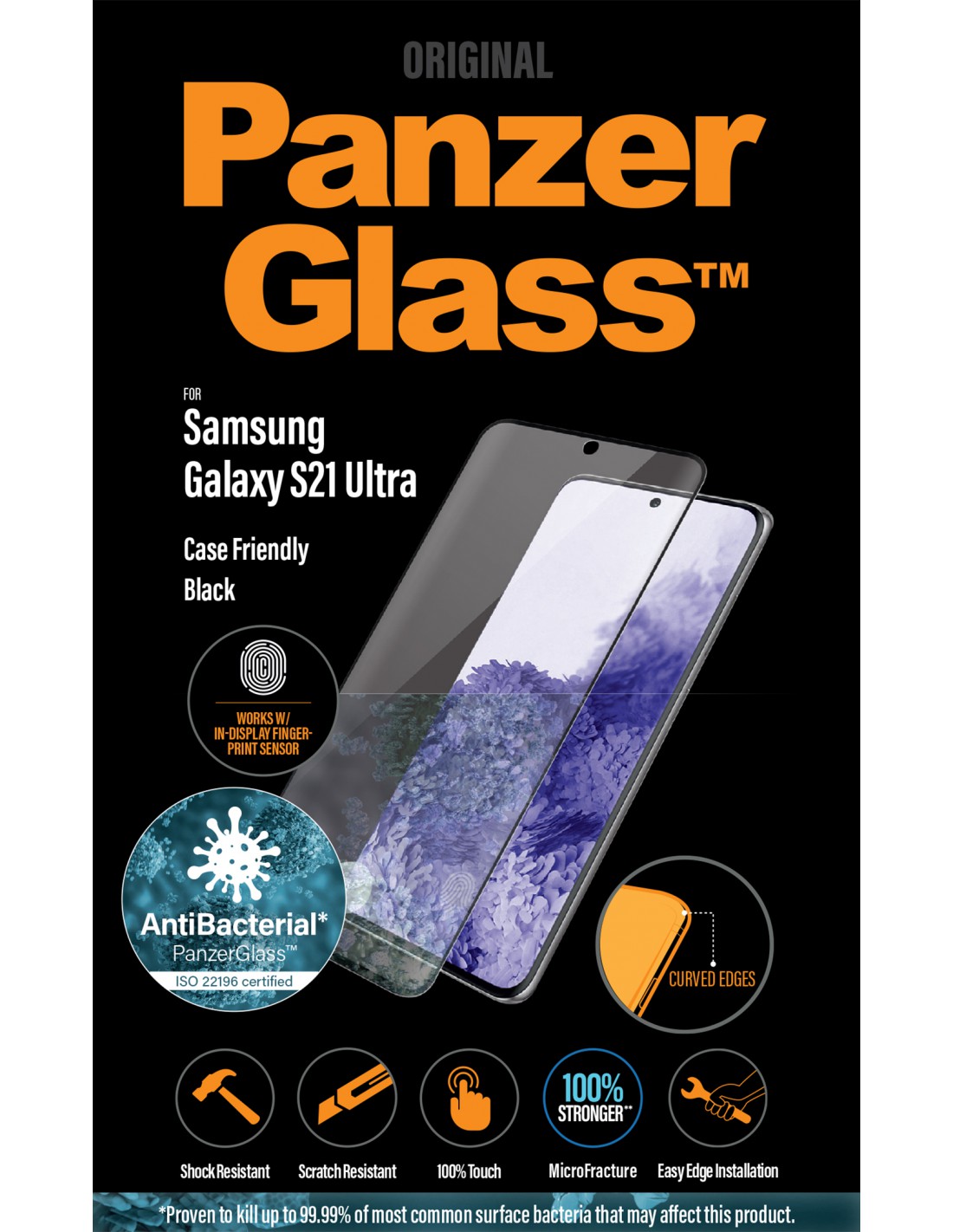 Panzer Glass Screen Protector For Samsung Galaxy S21 Ultra (CASE FRIENDLY)