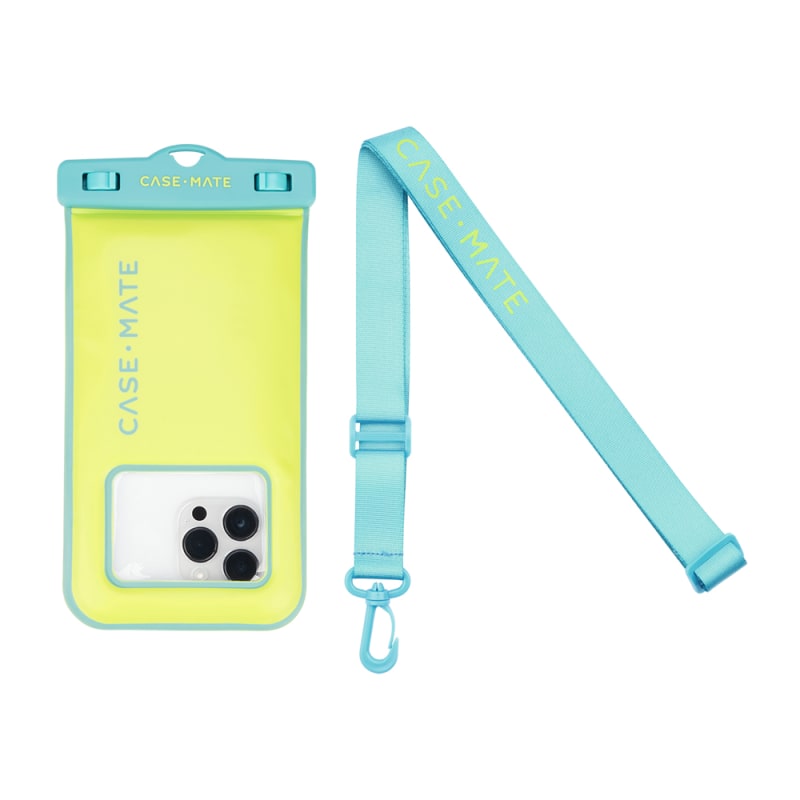 Case-Mate Waterproof Floating Pouch Universal - Lime/Blue