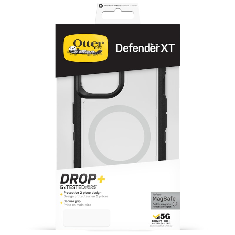 Otterbox Defender XT Clear MagSafe Case For iPhone 13, 14 (6.1") - Clear / Black
