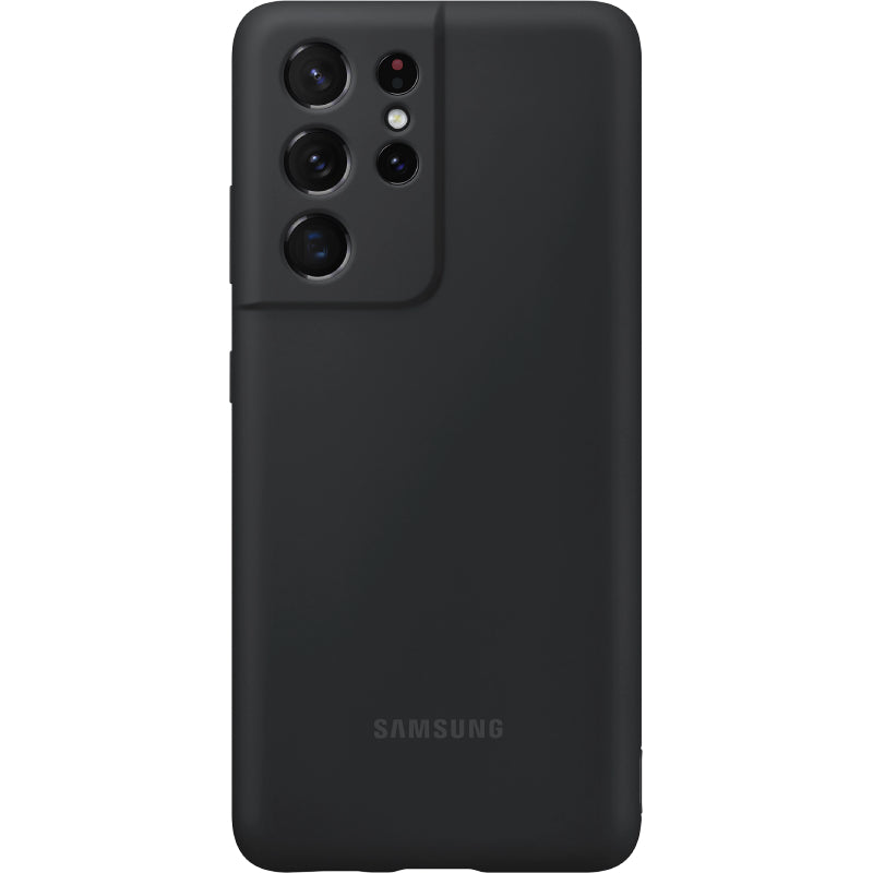 Samsung Silicone Cover Case for Galaxy S21 Ultra - Black