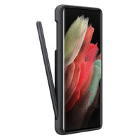 Thumbnail for Samsung Silicone Cover with S-Pen for Galaxy S21 Ultra - Black