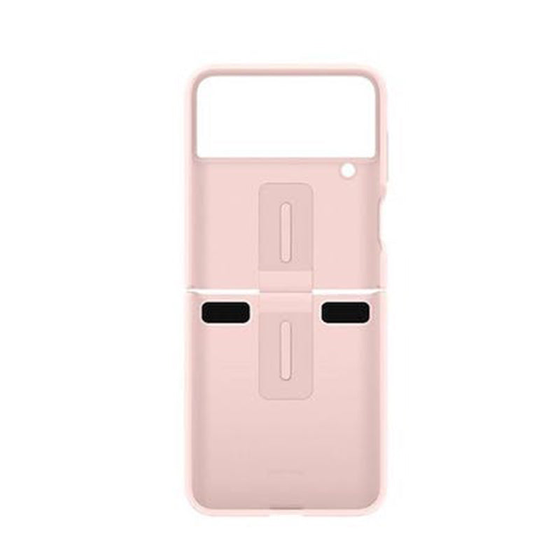 Samsung Galaxy Z Flip 4 Silicone Cover with Ring - Pink Gold