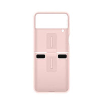 Thumbnail for Samsung Galaxy Z Flip 4 Silicone Cover with Ring - Pink Gold