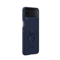 Thumbnail for Samsung Galaxy Z Flip4 Silicone Cover with Ring - Navy