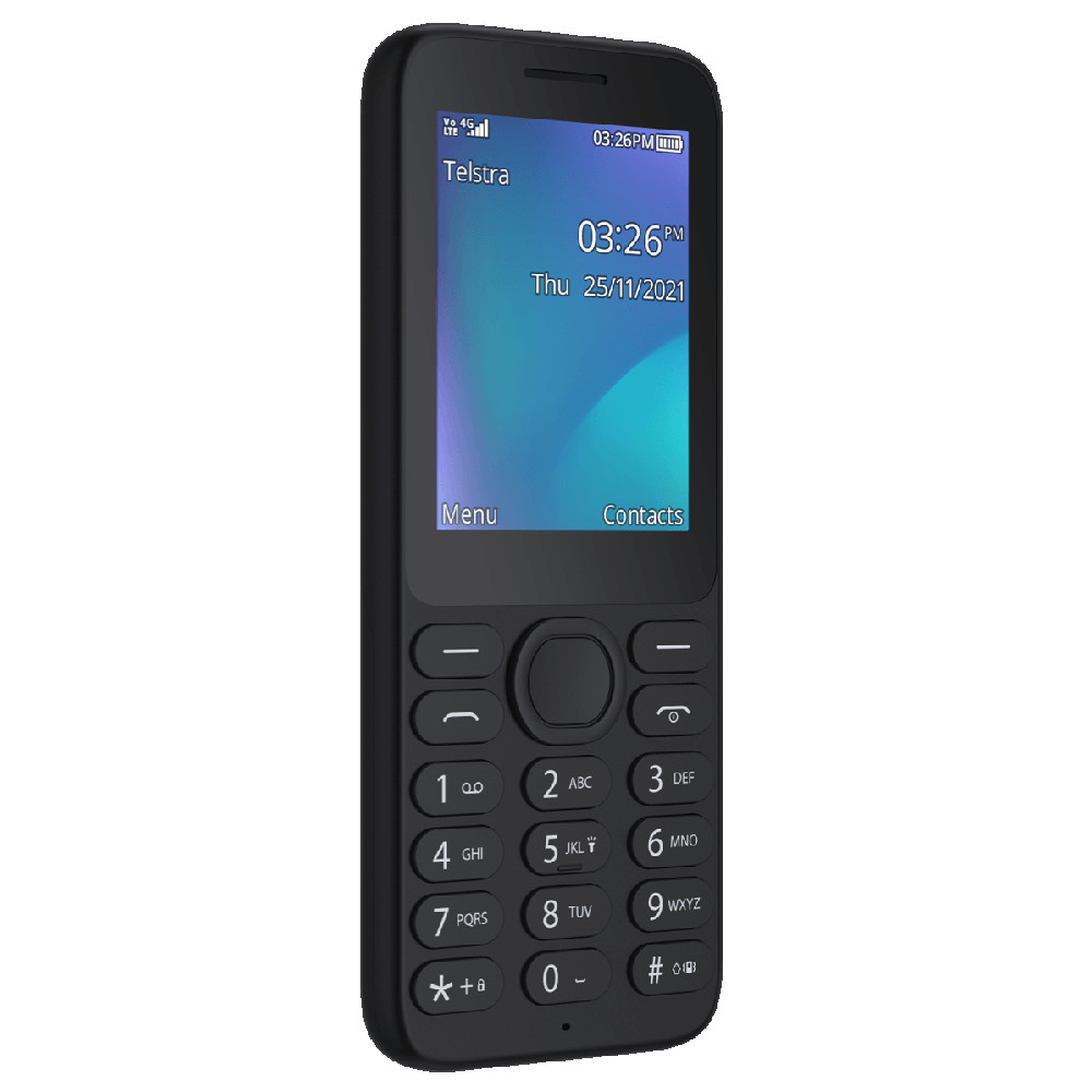 Telstra Lite 3 Prepaid Push Button Phone 4GX - Black
