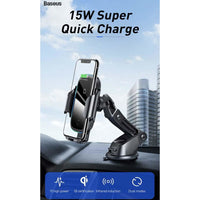 Thumbnail for Baseus 15W Wireless Charger 2 in 1 Car Holder - Accessories