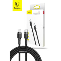 Thumbnail for Baseus USB-C To USB-C Cafule Tough Cable 200cm - Gray - Accessories