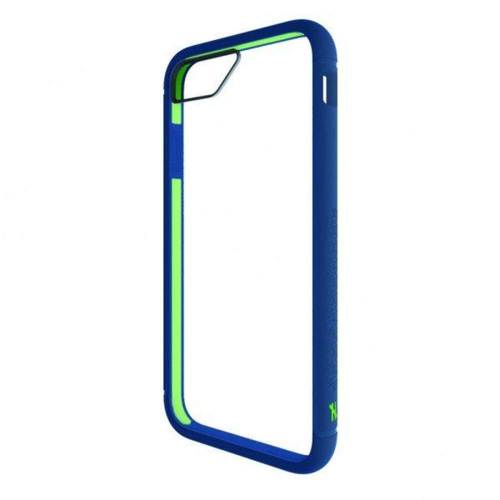 BodyGuardz Contact Case w Unequal Technology for iPhone 8/7 - Navy/Green - Accessories