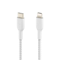 Thumbnail for Belkin BOOSTCHARGE USB-C to Lightning 2M Braided Cable for Apple devices - White