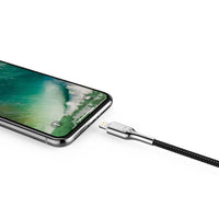 Thumbnail for Cygnett Armoured Fast Charging Premium Strong Lightning to USB-A Cable 2M - Black