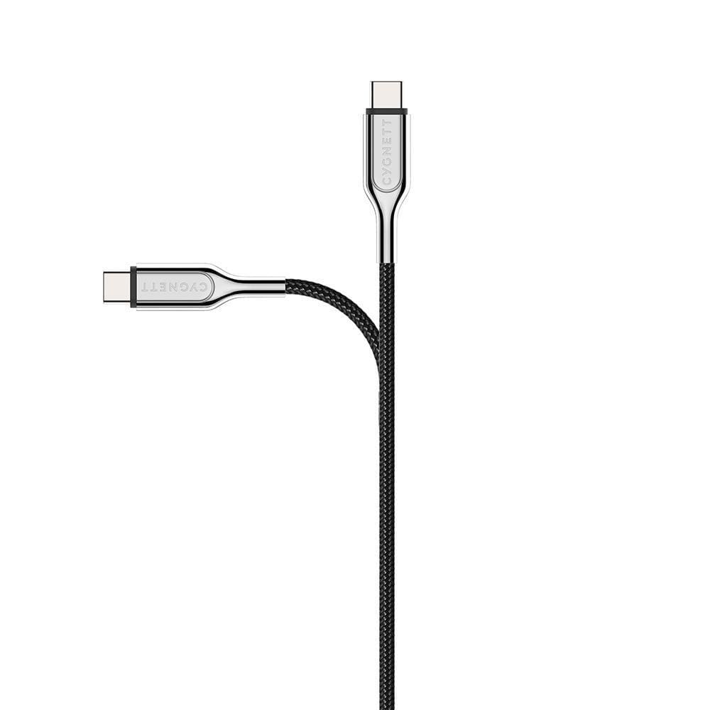 Cygnett Armoured USB-C to USB-C (USB 2.0) Cable (1m) - Black - Accessories