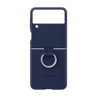 Thumbnail for Samsung Silicone Cover With Ring for Galaxy Flip 3 - Navy
